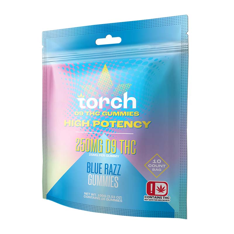 THC Gummies 25MG - Blue Razz